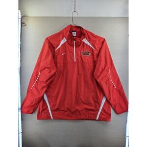 Illinois State 1/4 Zip Mens XL Coaches Pullover Windbreaker Nike Redbirds Jacket